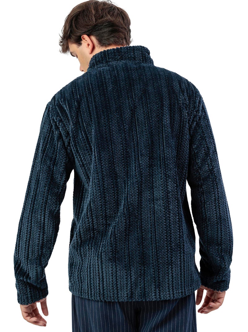 Veste d'intérieur zippée Cinnamon Bleu marine - Kiabi