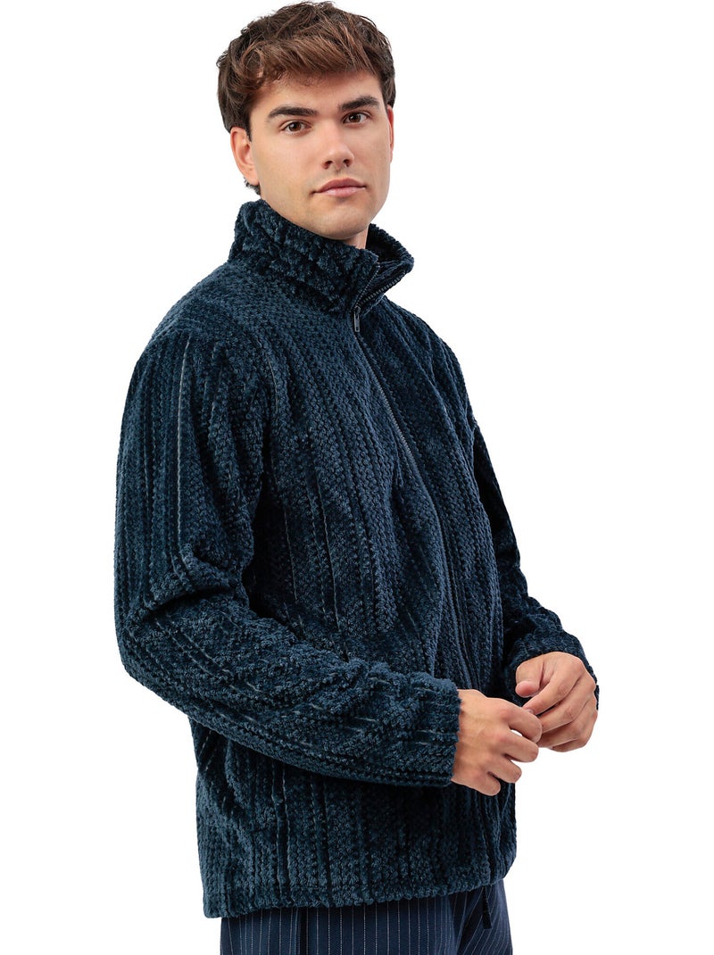 Veste d'intérieur zippée Cinnamon Bleu marine - Kiabi