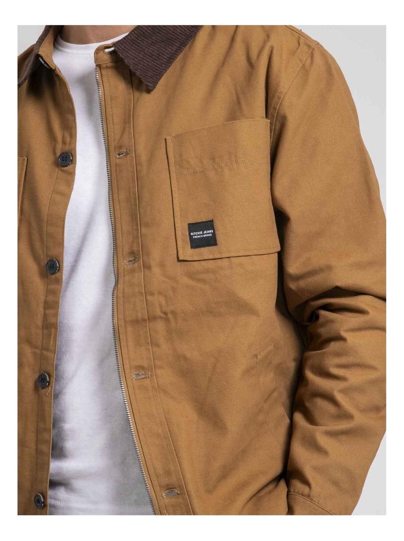 Veste doublée polaire ZEAST Marron glacé - Kiabi