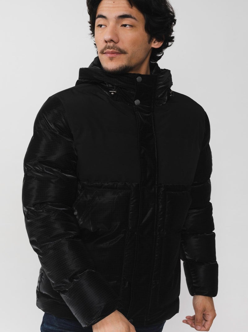 Veste doudoune à capuche 'Deeluxe' Noir - Kiabi