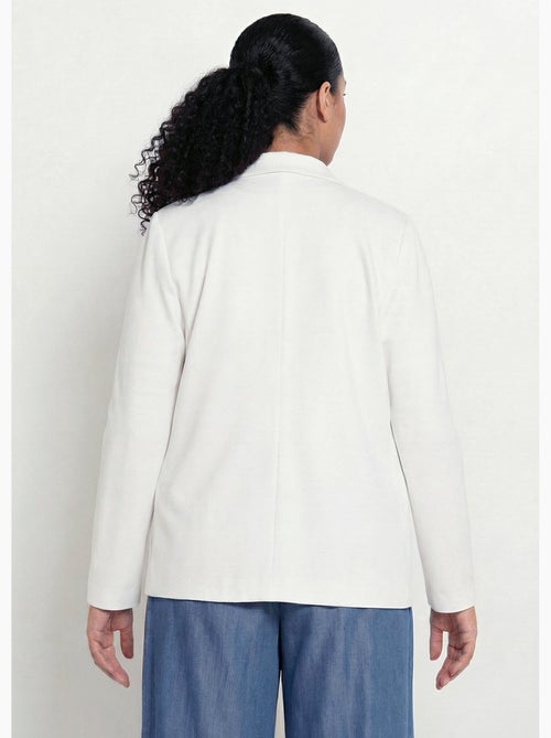 Veste droite boutonnée maille milano unie - afibel - Kiabi Veste droite boutonnée maille milano unie - afibel - Kiabi