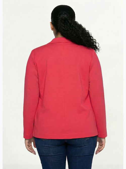 Veste droite boutonnée maille milano unie - Afibel - Kiabi