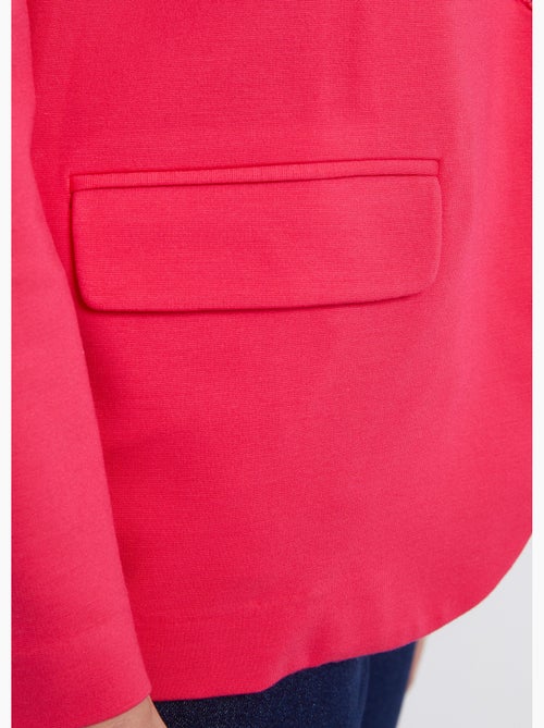 Veste droite boutonnée maille milano unie - Afibel - Kiabi