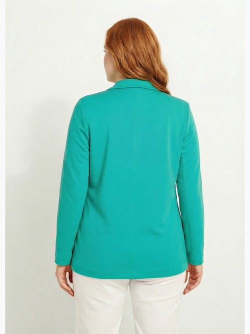 Veste droite boutonnée maille milano unie - Afibel - Kiabi