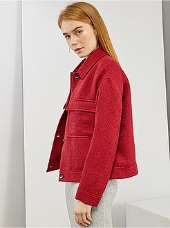 Veste droite en tweed - Kiabi