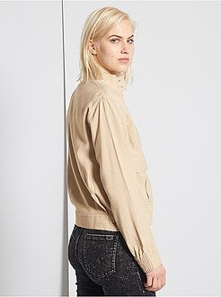 Veste effet lin - Kiabi