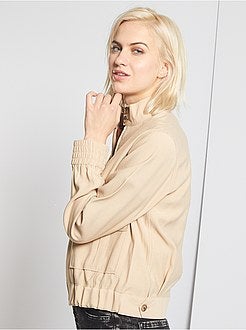 Veste effet lin - Kiabi