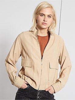 Veste effet lin - Kiabi