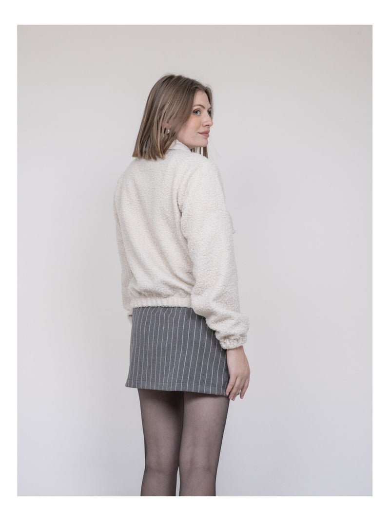Veste effet mouton UBILIVE Ecru - Kiabi