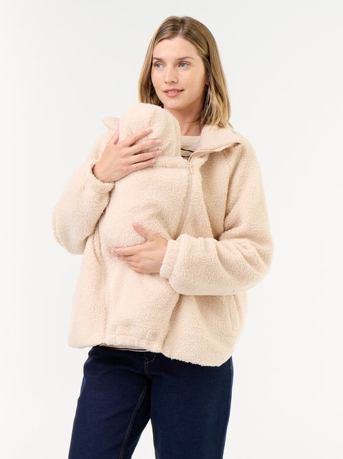 Veste effet moutonné de maternité et portage - Kiabi Veste effet moutonné de maternité et portage - Kiabi