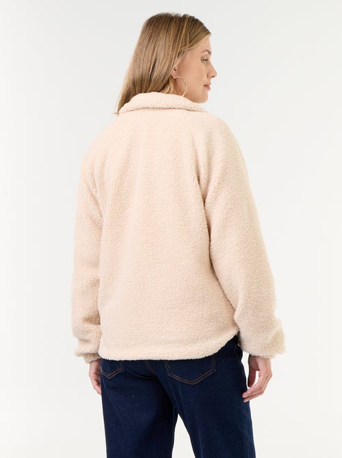 Veste effet moutonné de maternité et portage - Kiabi Veste effet moutonné de maternité et portage - Kiabi