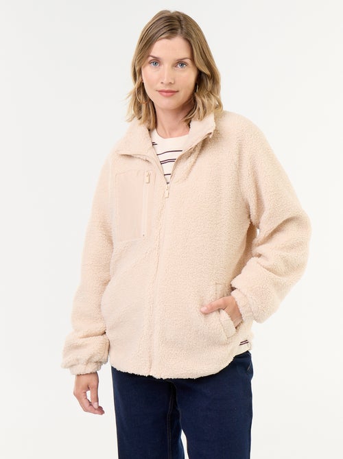 Veste effet moutonné de maternité et portage - Kiabi Veste effet moutonné de maternité et portage - Kiabi