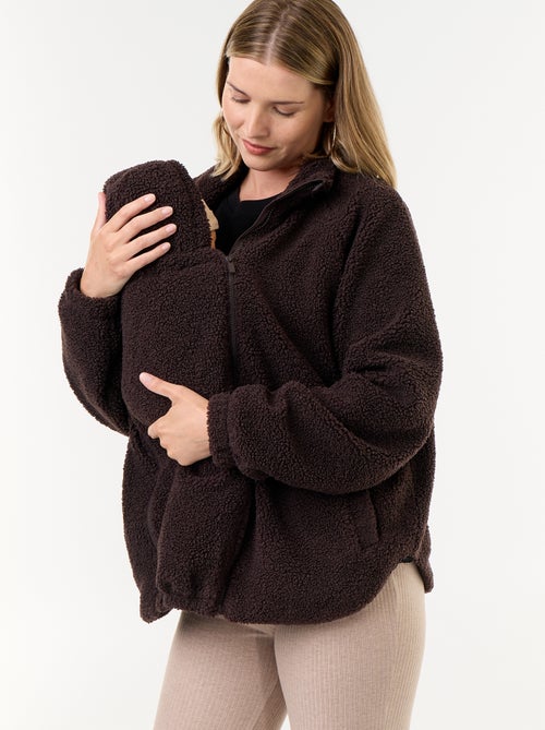 Veste effet moutonné de maternité et portage - Kiabi Veste effet moutonné de maternité et portage - Kiabi