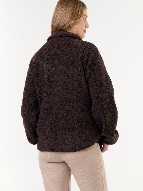 Veste effet moutonné de maternité et portage - Kiabi Veste effet moutonné de maternité et portage - Kiabi