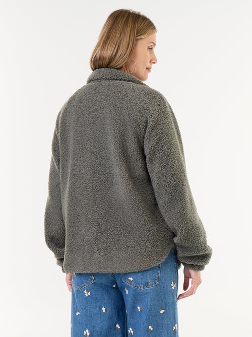 Veste effet moutonné de maternité et portage - Kiabi Veste effet moutonné de maternité et portage - Kiabi