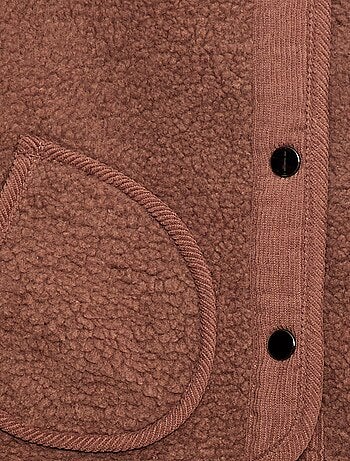 Veste effet moutonnée sans manches