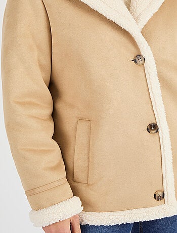 Veste effet peau lainée - Damart