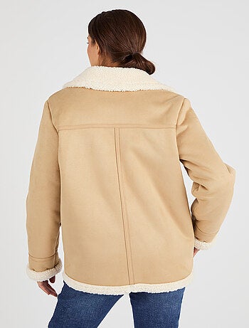 Veste effet peau lainée - Damart