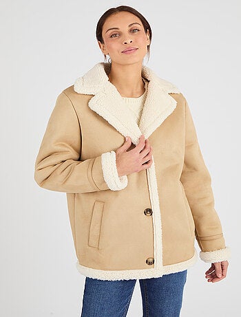 Veste effet peau lainée - Damart