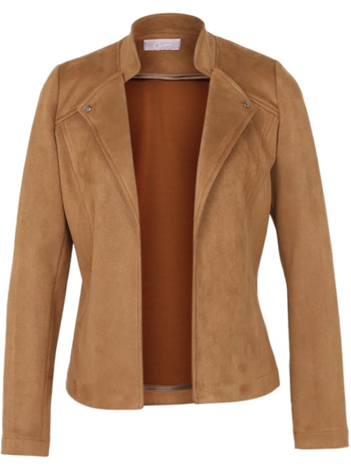 Veste effet suédine PAPRIKA - Kiabi