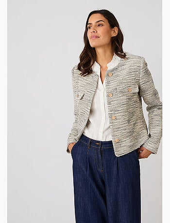 Veste effet tweed - damart