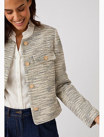Veste effet tweed - damart