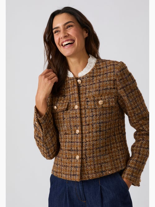 Veste effet tweed - Damart - Kiabi