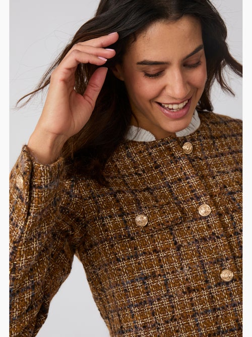 Veste effet tweed - Damart - Kiabi