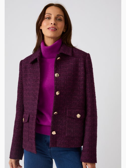Veste effet tweed - damart - Kiabi Veste effet tweed - damart - Kiabi