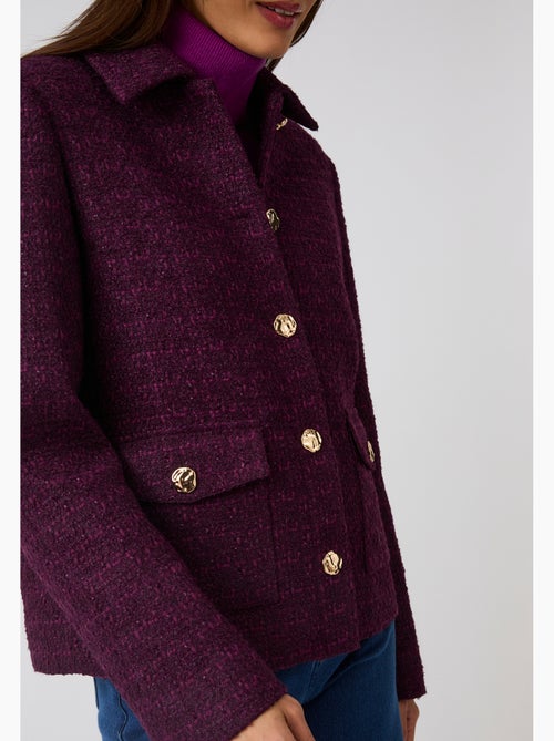 Veste effet tweed - damart - Kiabi Veste effet tweed - damart - Kiabi