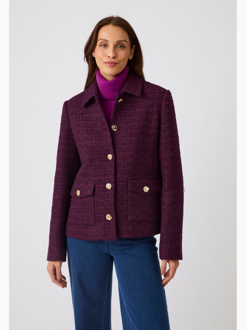 Veste effet tweed - damart - Kiabi Veste effet tweed - damart - Kiabi