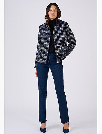 Veste effet tweed avec fils brillants - Damart