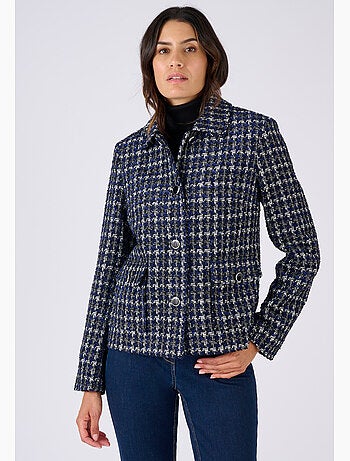 Veste effet tweed avec fils brillants - Damart