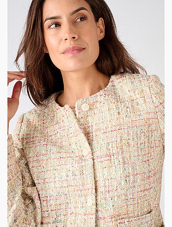 Veste effet tweed fils brillants - Damart