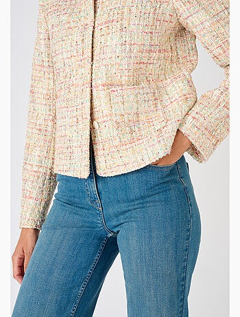 Veste effet tweed fils brillants - Damart