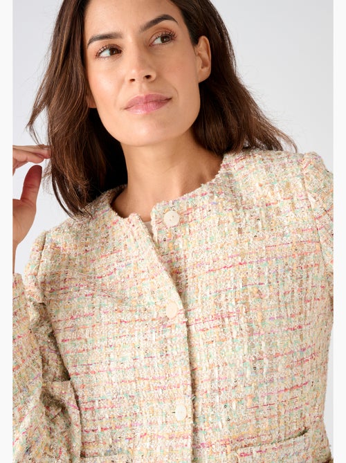 Veste effet tweed fils brillants - Damart - Kiabi