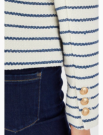 Veste effet tweed rayée - Damart