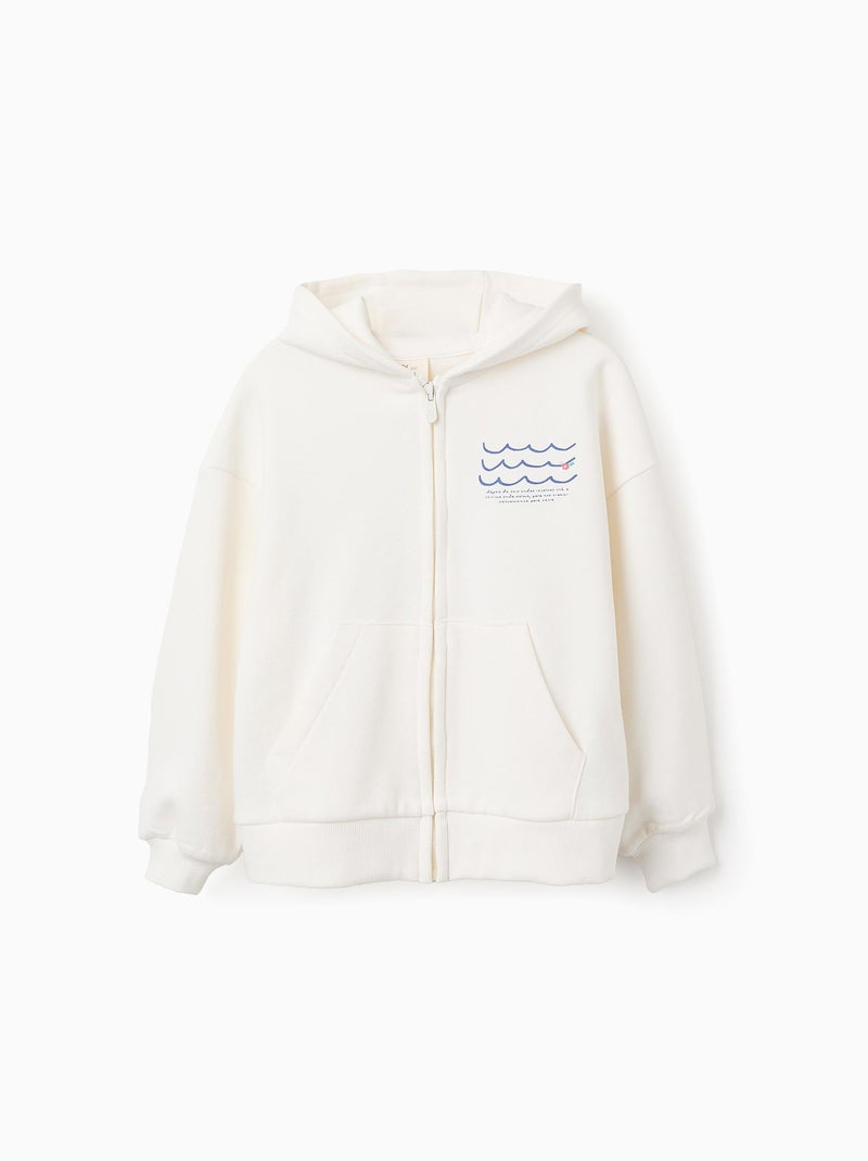 Veste en Coton à Capuche Beige clair - Kiabi