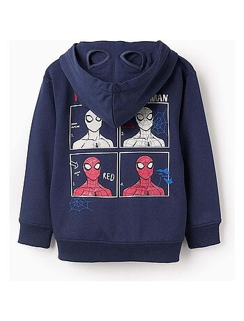 Veste en Coton avec Capuche-Masque Spider-Man