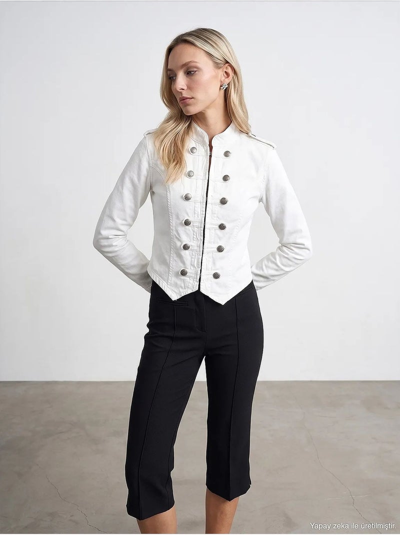 Veste en coton dilvin Blanc - Kiabi