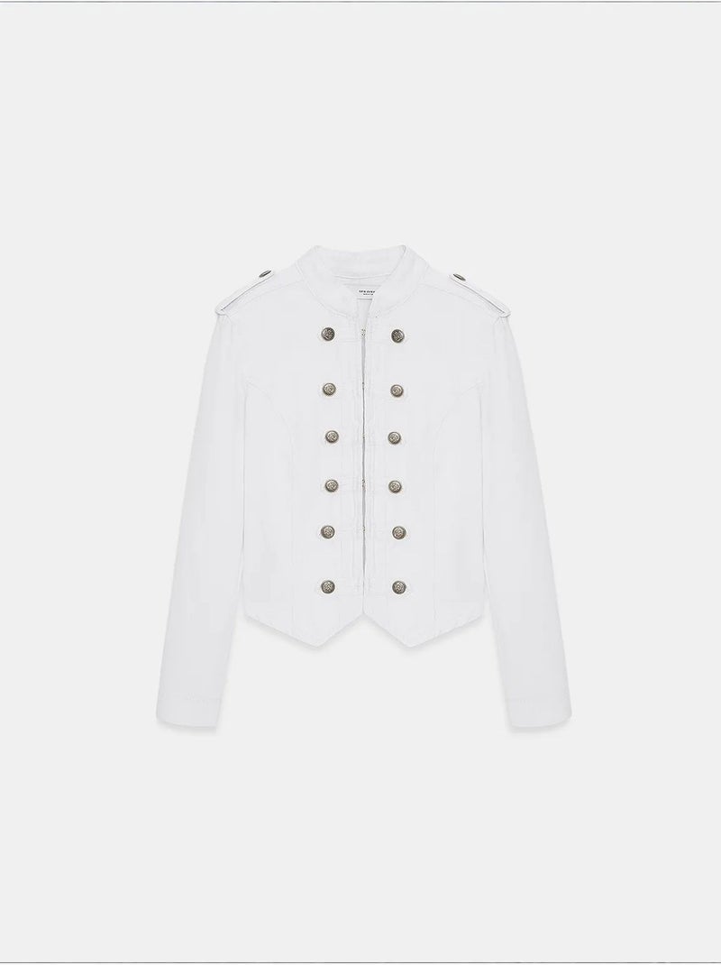 Veste en coton dilvin Blanc - Kiabi