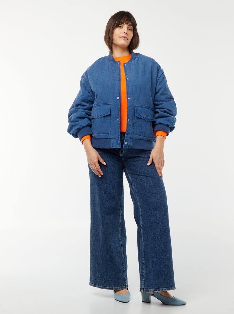 Veste Matelassée Blue Illusion - Taille 36 - Orange - Doudoune Légère Coupe-vent