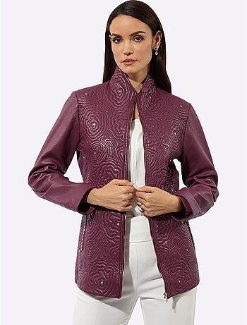 Veste En Cuir 100% Cuir Agneau Nappa - Taille Standard - Helline