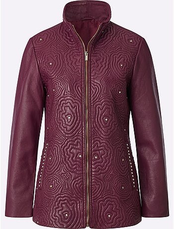 Veste En Cuir 100% Cuir Agneau Nappa - Taille Standard - Helline