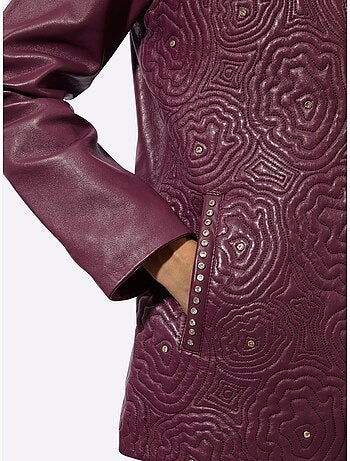Veste En Cuir 100% Cuir Agneau Nappa - Taille Standard - Helline