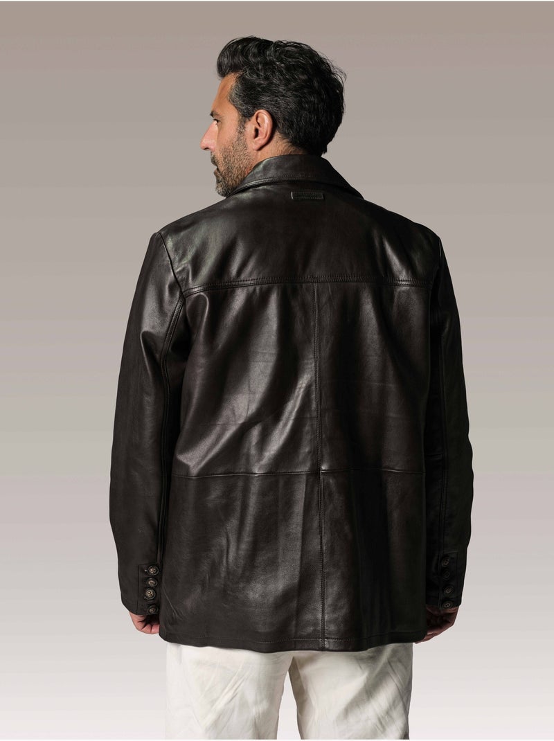 Veste En Cuir  Brasco Legend Redskins Marron - Kiabi