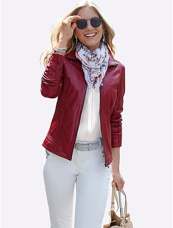 Veste en cuir forme parfaite - taille standard - witt