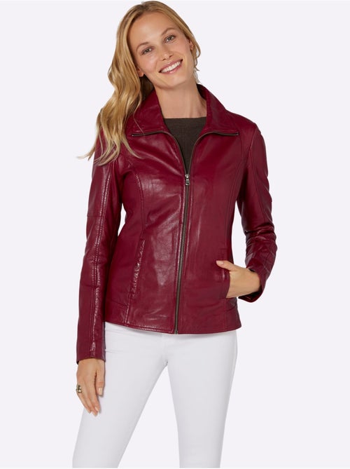 Veste En Cuir Forme Parfaite - Taille Standard - Witt - Kiabi Veste En Cuir Forme Parfaite - Taille Standard - Witt - Kiabi