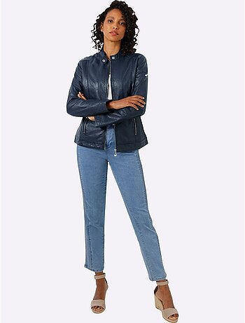 Veste En Cuir Haute Qualité - Taille Standard - Helline