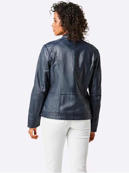 Veste En Cuir Haute Qualité - Taille Standard - Helline - Kiabi Veste En Cuir Haute Qualité - Taille Standard - Helline - Kiabi